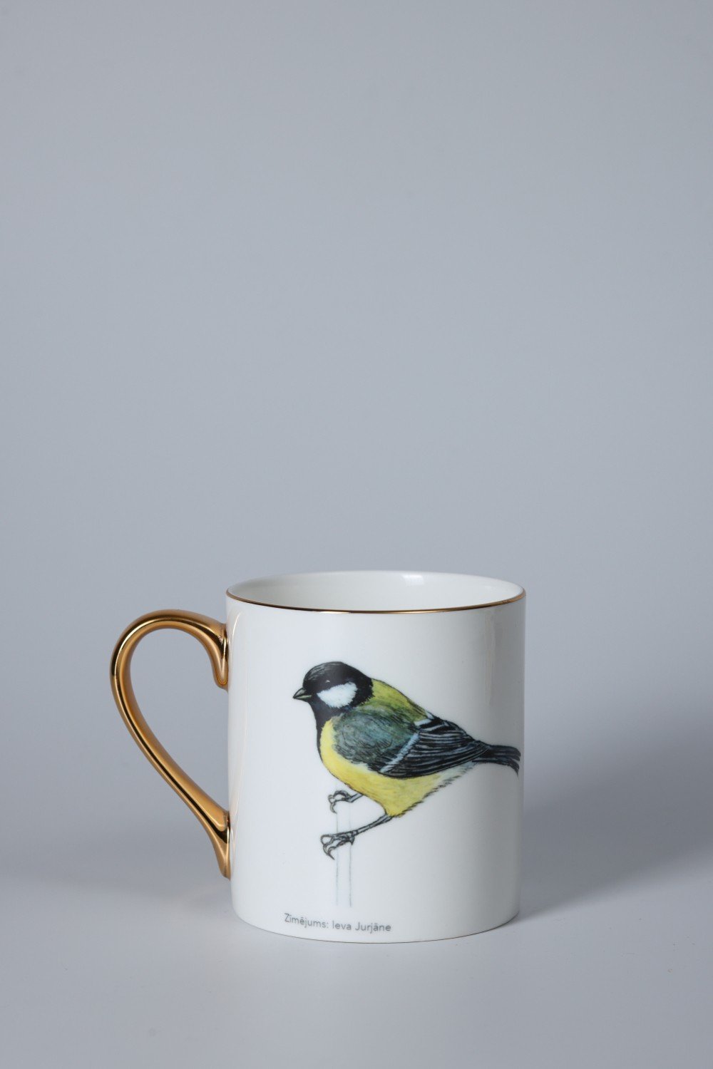 Pavāru mājas porcelāna krūze ar apzeltijumu - Lielā zīle